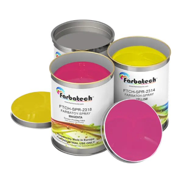 Farbatoy Spray printing inks for toys| Non-toxic | BPA-free | Cyclohexane-free | Non-toxic or allergenic dyestuffs |Free of heavy metals |Extremely vibrant colors |spray coating on toys |Spray coating on  wood |Spray coating on plastic|Spray coating on metals 